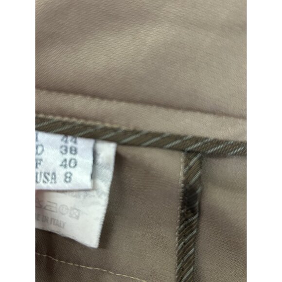 Gunex Italy Dress Slacks Pants Size 8 Office Business Virgin Wool Blend Wide Leg - Picture 3 of 16